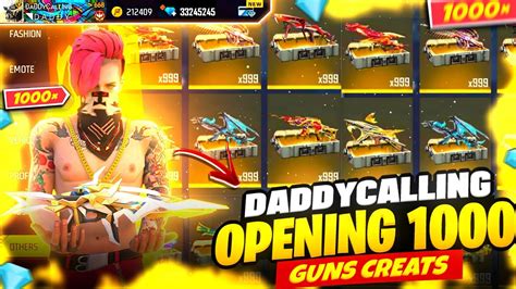 I GOT ALL RARE GUNS SKIN BOX CRATES OPENING 1000 CARTES GARENA FREE