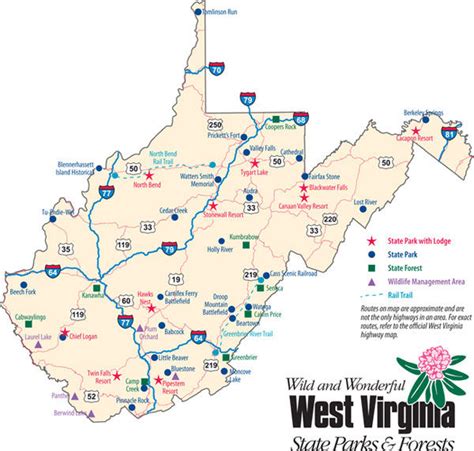 West Virginia State Parks Map - Jolie Madelyn