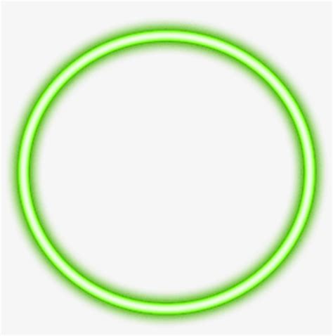 Neon Green Neon Circle Border Png Freetoedit Circle PNG Image