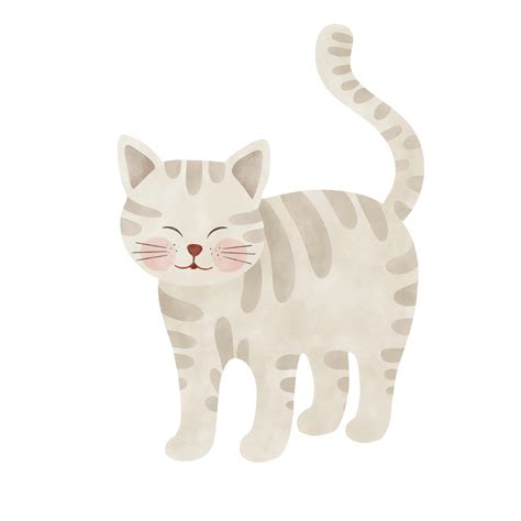 Cute Cartoon Cat Illustration 25347125 Png