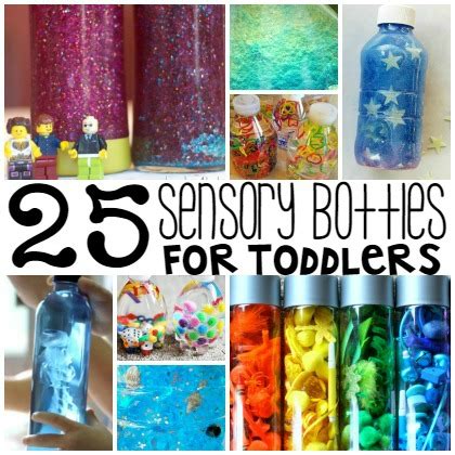 25 Sensory Bottles for Toddlers