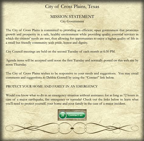 City Of Cross Plains Texas