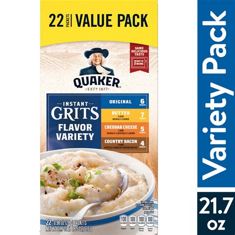 Quaker Instant Grits Variety Pack Oz Packets Walmart