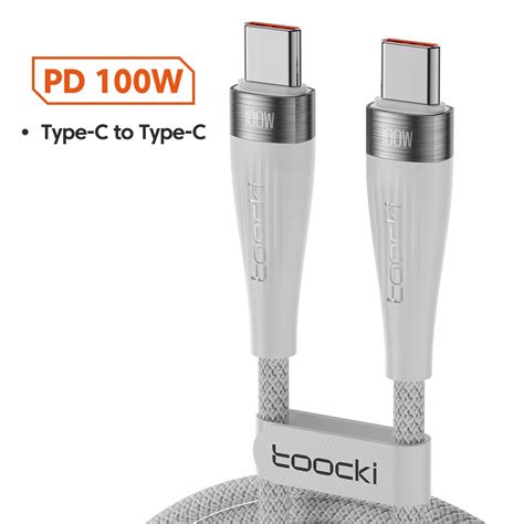 Toocki W Usb C Na Usb C Kabel Pd Szybka Adowa Sklep Opinie Cena