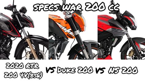 Tvs Apache Rtr V Vs Ktm Duke Vs Bajaj Pulsar Ns