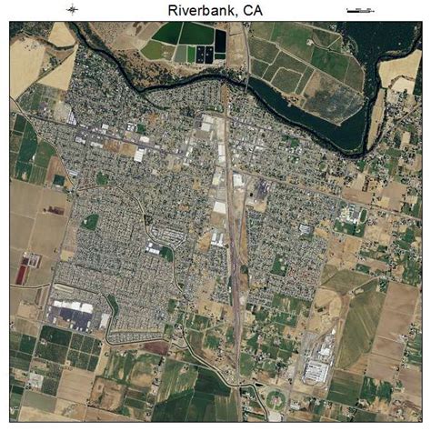 Aerial Photography Map of Riverbank, CA California