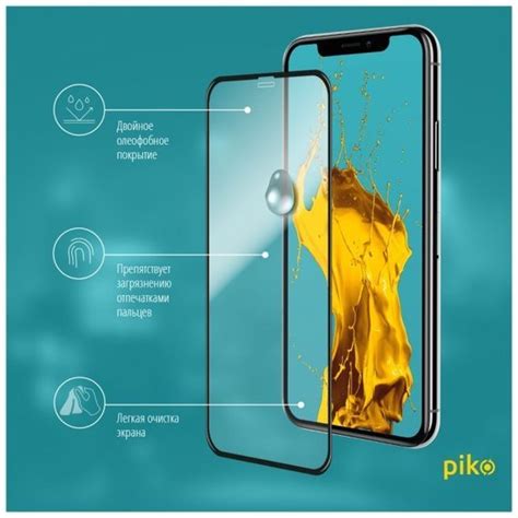 Iphone Piko Tempered Glass Full Glue Black For Iphone