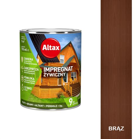 Impregnat Do Drewna Altax Ywiczny Br Z L Zypi Cena Opinie