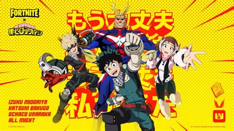 Fortnite Parceria Com My Hero Academia Chega Ao Jogo Veja Detalhes