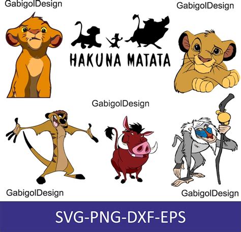 Lion King Svg Bundle Simba Svg Lion King Svg Lion King Png Etsy