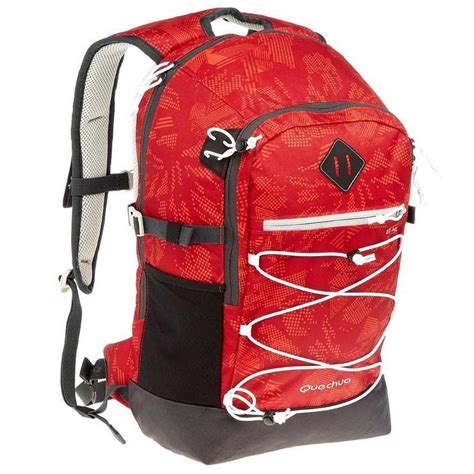 Red Backpack Quechua Escape 22 Xc Graph