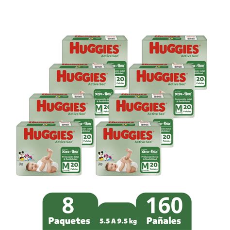 Pa Ales Huggies Active Sec M Unid Aseo Por Mayor