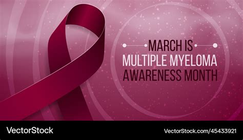 Multiple Myeloma Awareness Month Concept Banner Vector Image