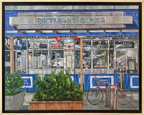 Original Oil Painting, Diner