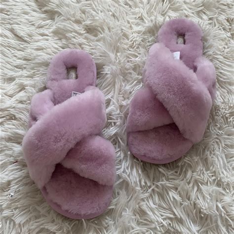 Ugg Shoes Ugg Fuzzette Genuine Shearling Slippers Poshmark