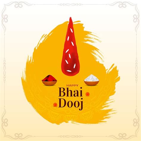 Premium Vector Happy Bhai Dooj Traditional Indian Festival