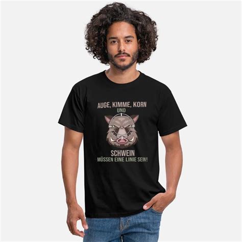 Wildschwein Jagd Lustiger Spruch Jagen F R J Ger M Nner T Shirt