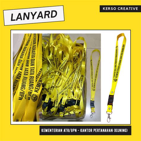 Jual Lanyard Tali Pita Kementerian ATR BPN Pertanahan Kantah