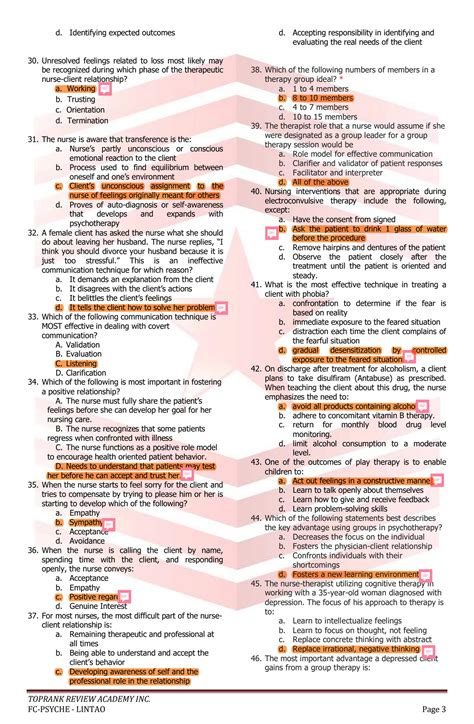 SOLUTION: Top rank reviewer psychiatric nursing - Studypool