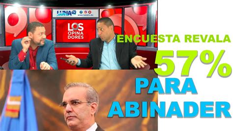 Los Opinadores Revelan Nueva Encuesta Donde Posiciona A Luis Abinader