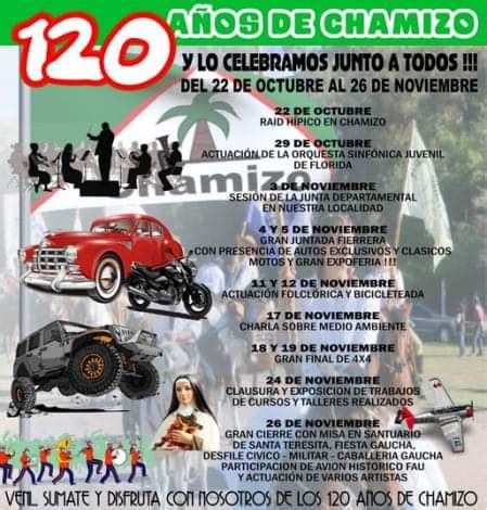 FESTEJOS POR LOS 120 AÑOS DE CHAMIZO