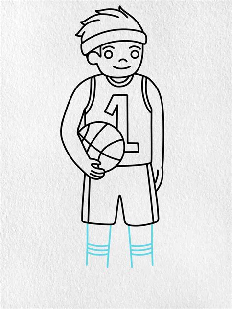 Draw a Basketball Player - HelloArtsy