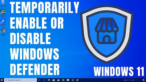 How To Temporarily Enable Or Disable Windows Defender On Windows 11 Youtube