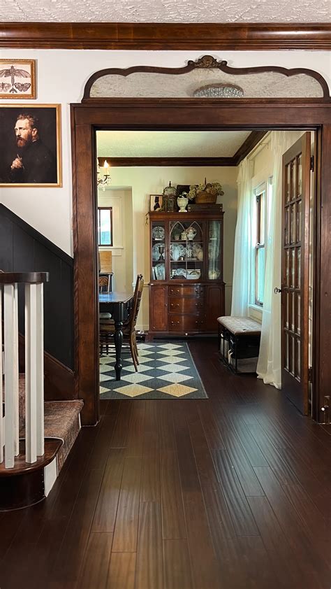 Brought so much light into this dark entryway with a fresh coat of