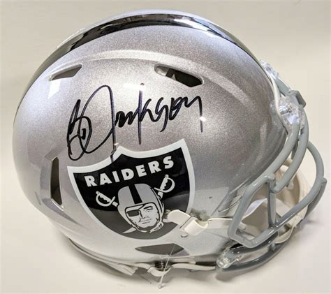 Bo Jackson Signed Oakland Raiders Full Size Authentic On Field Speed