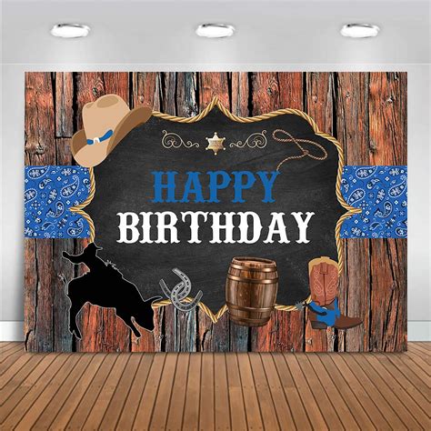 Buy Moca Western Cowboy Theme Backdrop Rustic Wood Cowboy Rodeo