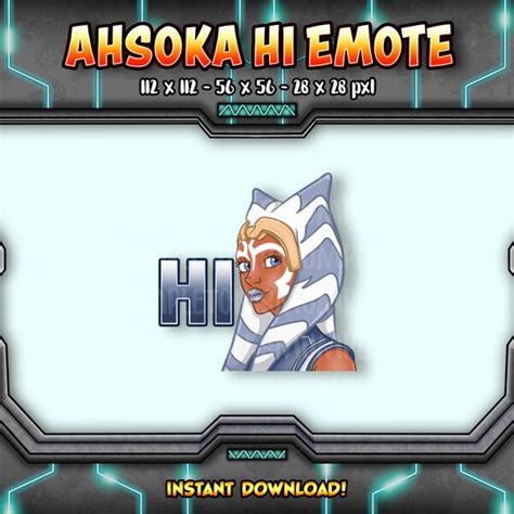 Ahsoka Twitch Emotes - Etsy