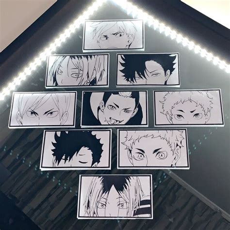 Haikyu Nekoma Decals Etsy