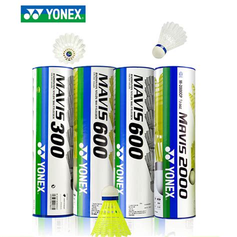 Yonex Mavis 300 Plastic Nylon Badminton Blue Cap Medium Speed Shuttlecocks 6 Pieces Shopee