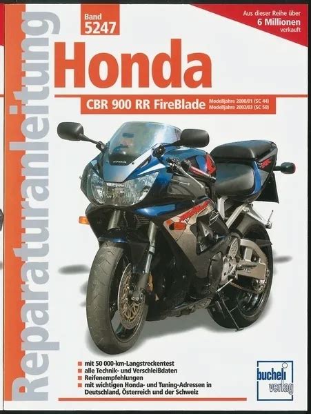 REPARATURANLEITUNG HONDA CBR 900 RR FireBlade SC 44 50 Reparatur BUCH