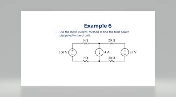 Answered Use The Mesh Current Method To Find The Bartleby