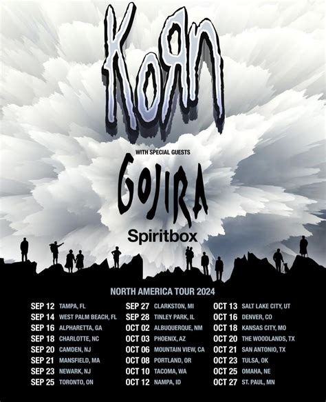 Korn Have Just Announced Their 2024 North American Tour With Gorjia And Spiritbox Rkorn