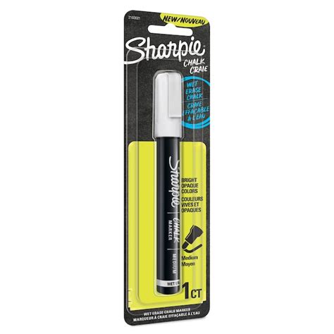 Sharpie Medium Tip White Wet Erase Chalk Marker 2103021 At