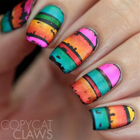 Copycat Claws Nail Crazies Unite Stripes