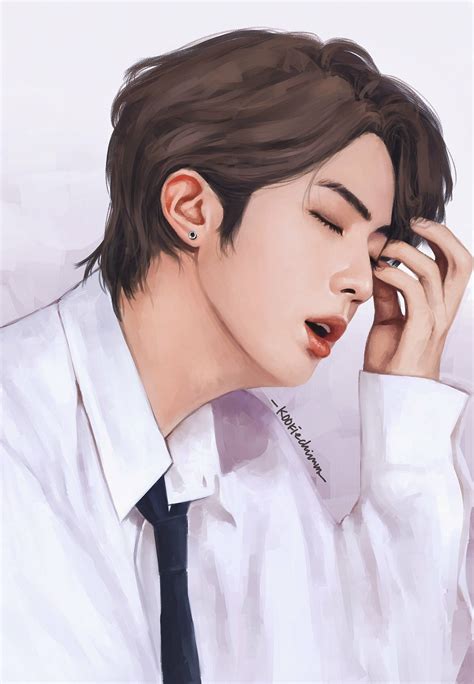 Jin Fanart Bts Desenho Jin Bts Imagens Bts D