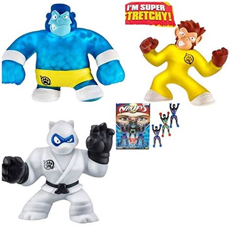 Heroes of Goo Jit Zu - 3 Pack of Super Stretchy Action Figures - Simia ...