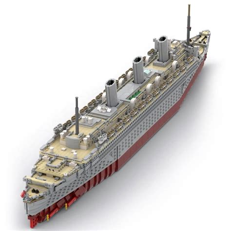 MOC 99057 Queen Mary Troopship Super Cruise Shaped Compatible With