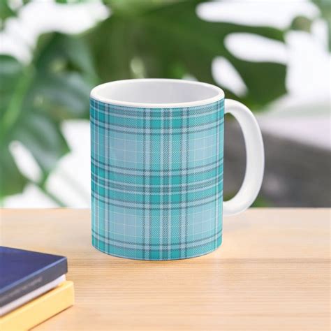 The Irish Sea Plaid Tartan Pattern Coffee Mug By 89BLACK Tartan