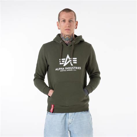 Bluza Alpha Industries Basic Hoody M Ska Zielona