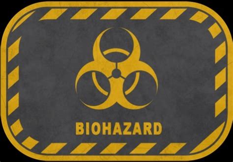 Free Yellow Biohazard Warning Sign PSD - TitanUI