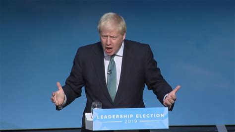 Conservative Leadership Hopeful Boris Johnson Is Backing Tougher