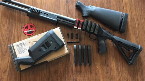 Magpul Sga Stock Installation Mossberg 500 Zombie Edition Zmb Youtube