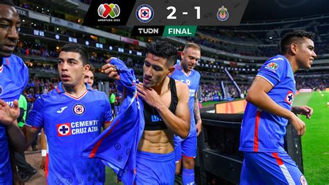 Cruz Azul 2 1 Chivas Jornada 17 Apertura 2022 Liga MX Goles