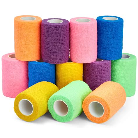 Pack Self Adhesive Stretch Bandage Wraps Non Adhering Inches X