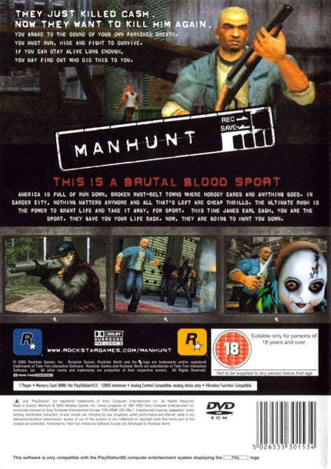 Manhunt cover or packaging material - MobyGames