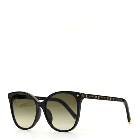 Louis Vuitton Acetate My Monogram Light Cat Eye Sunglasses Z1657e Black